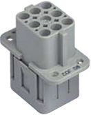 Inserts femelles 8 pôles 16A/500V - à sertir