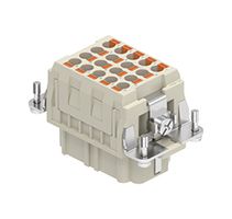 Buchseneinsatz, 18P+PE 16A, 500V, 57x27
