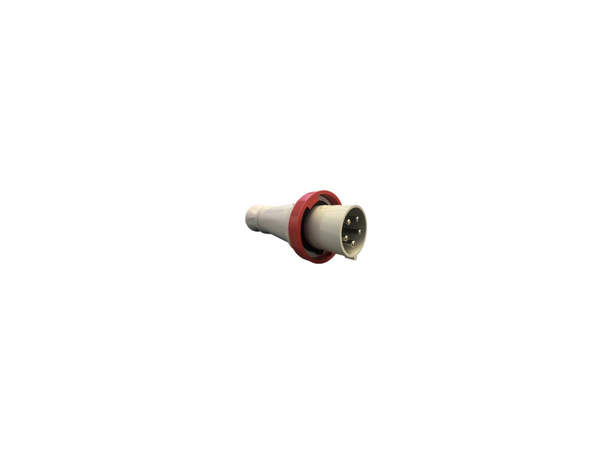 CEE Stecker 3P+N+E 63A/400V rot