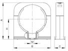 Halteschiene für SWL-Clip - VE 4Stk à 500mm