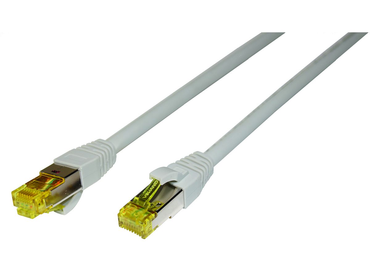 Patchcord Cat 6a S/FTP LSOH 0,5m grau - 4x2xAWG26/7 RJ45-RJ45 UL-certified