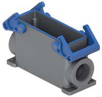 Embases en saillie haut profil 2 levier - M40, plastique, 104x27mm   "Hygienic"