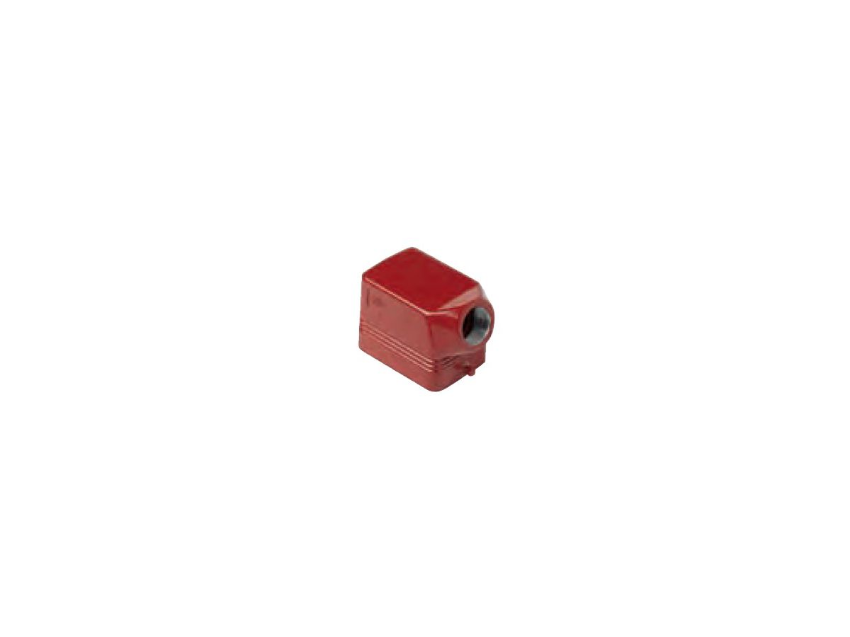 Capots avec 2 pivots sortie latérale - M20, type 180°C rouge, 44x27mm
