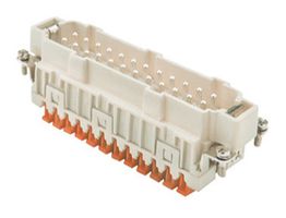 Inserts mâles 24 pôles 24A/500V - par lame de pression
