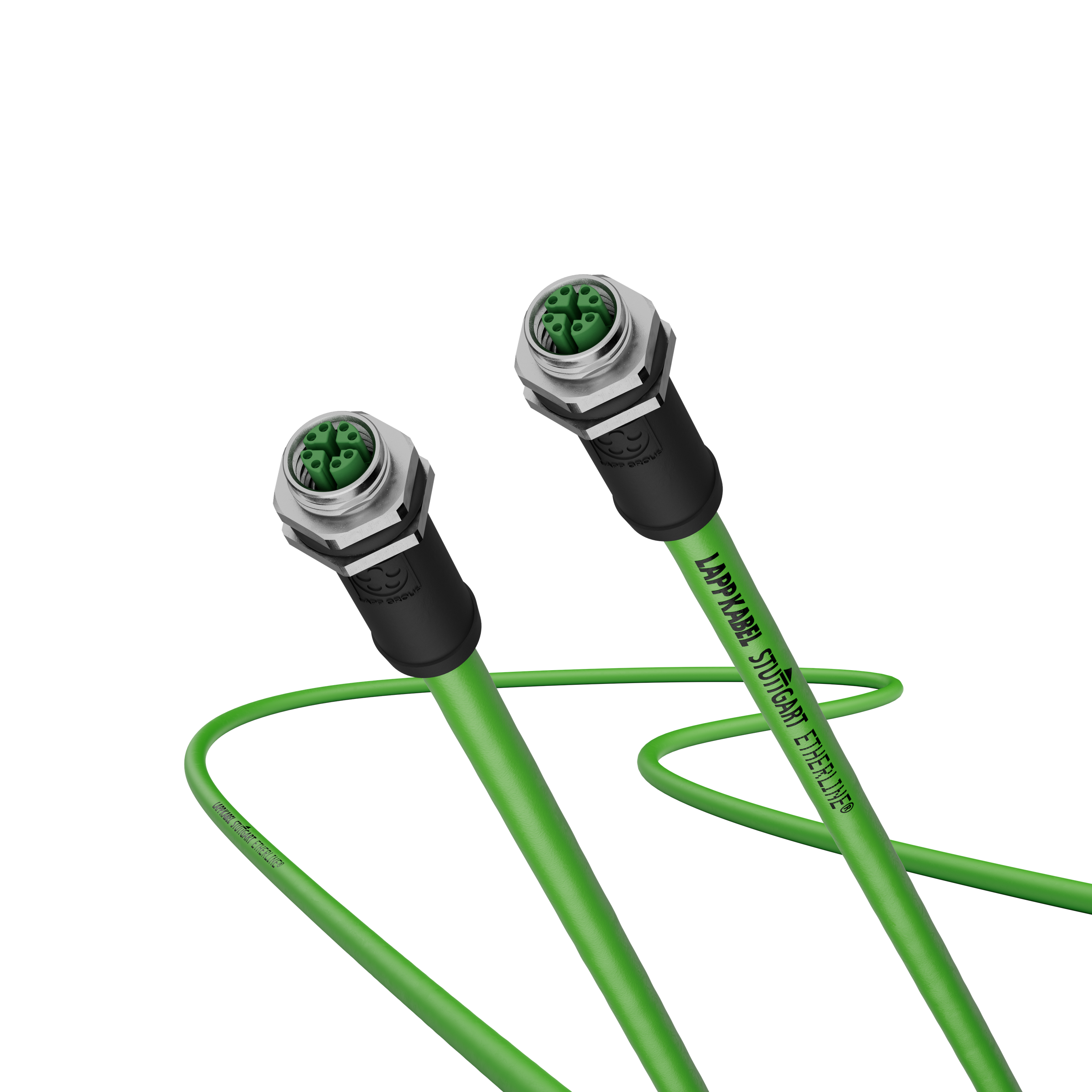 Cat.6 Ind. Eth. 4 pair M12 PUR