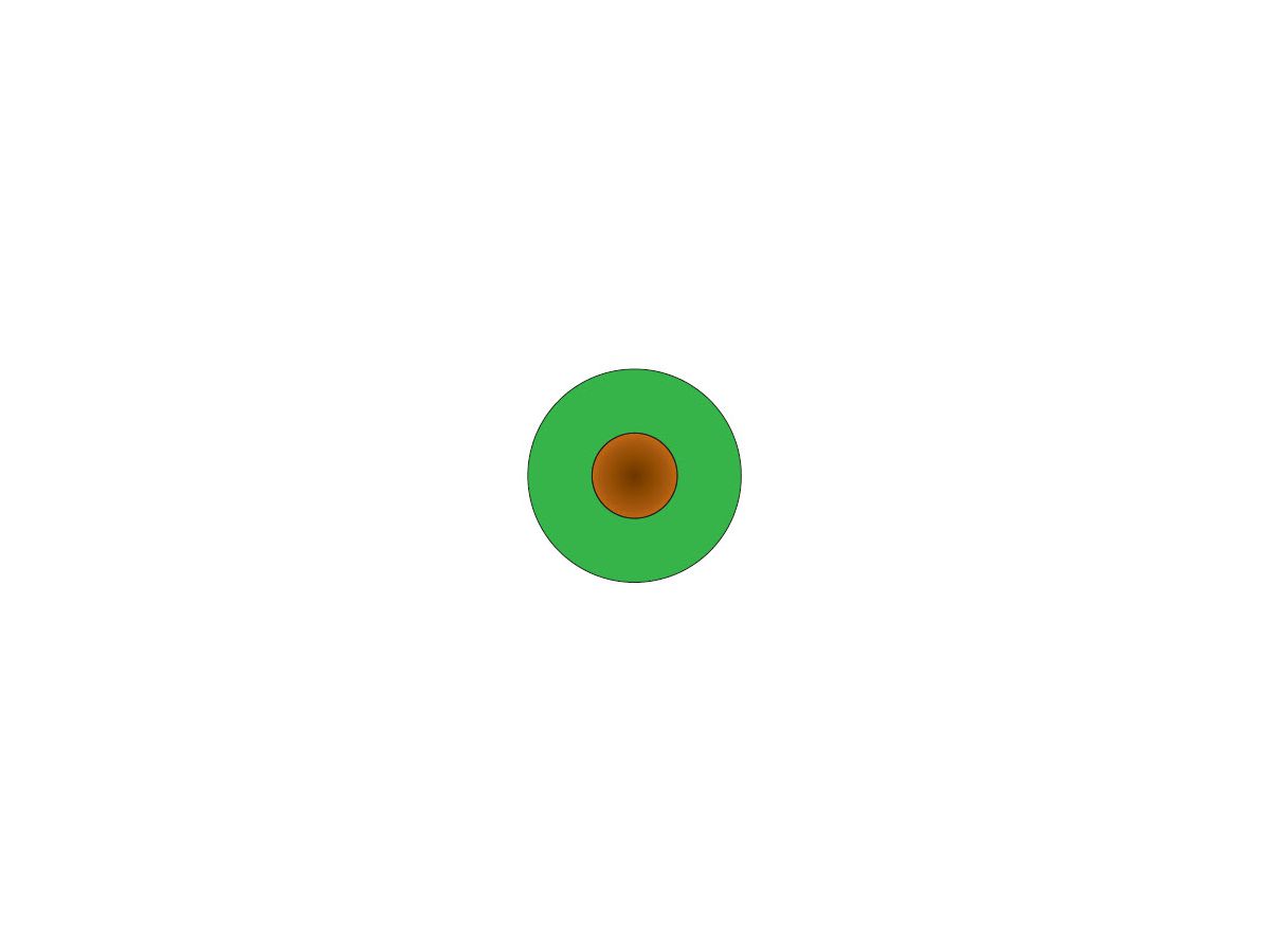 H07Z-K  6,00mm² vert Eca - sans halogène, 90°C, fût à 400m
