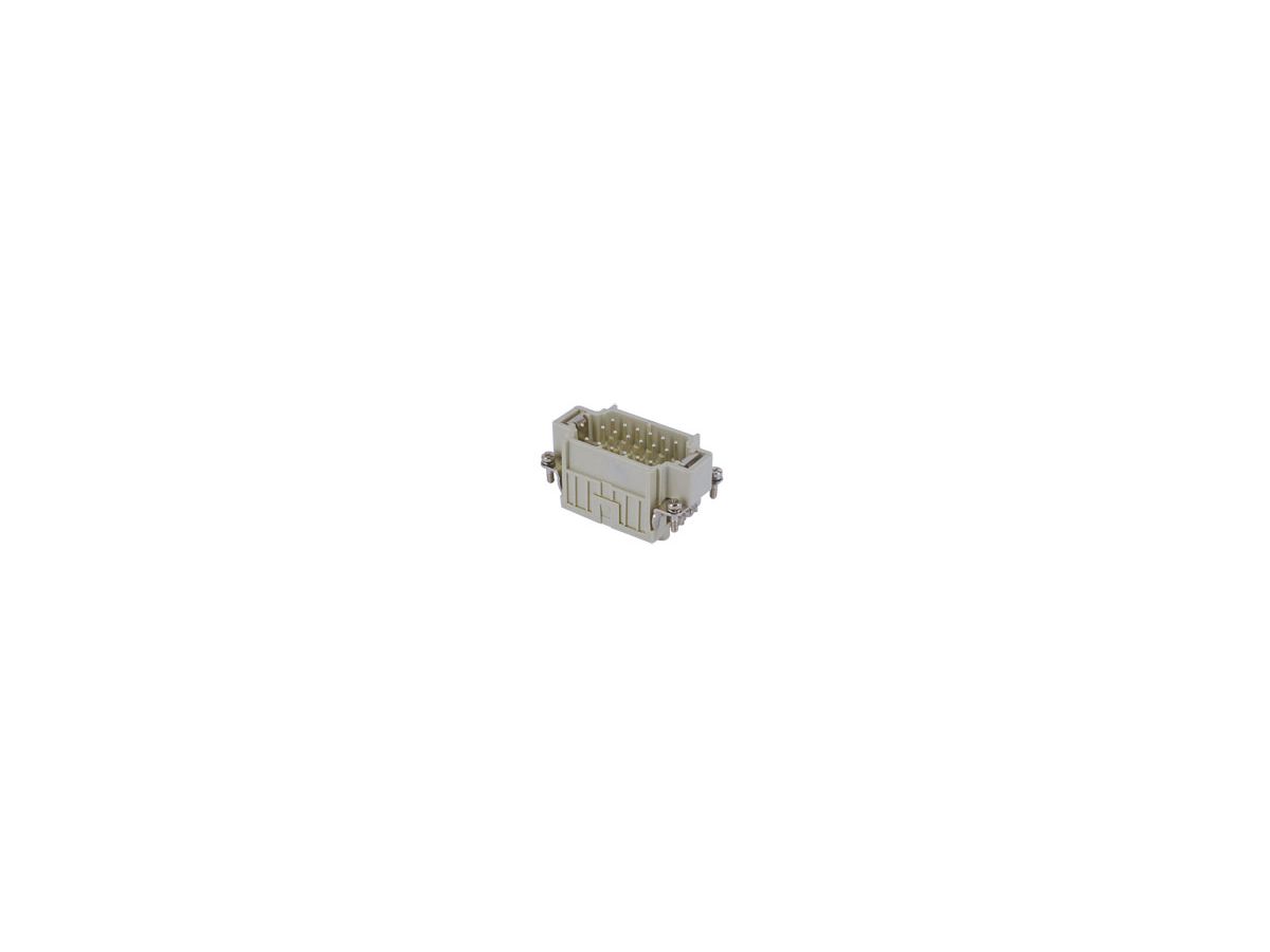 Stifteinsatz  18pol 10A/400V - Käfigzugfeder