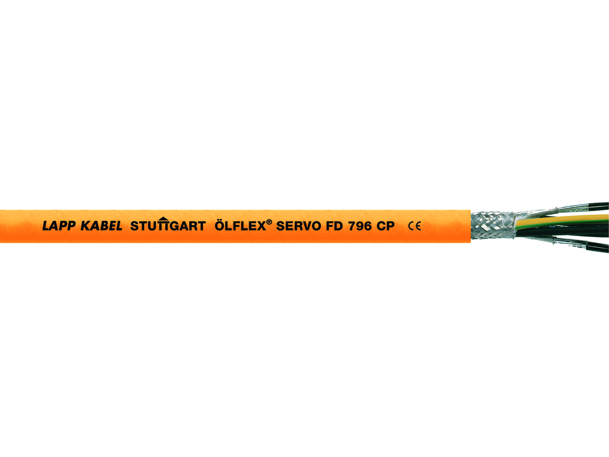 ÖLFLEX SERVO FD 796 CP - 4G 0,75mm²+(2x0,50mm²)