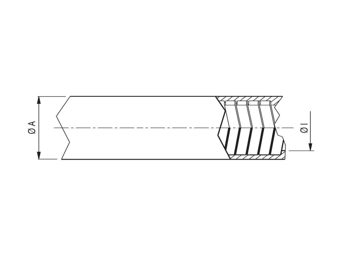 Vollprotec LA 13  1" schwarz IP67 - 26.7x33.1mm, UL/CSA Approved