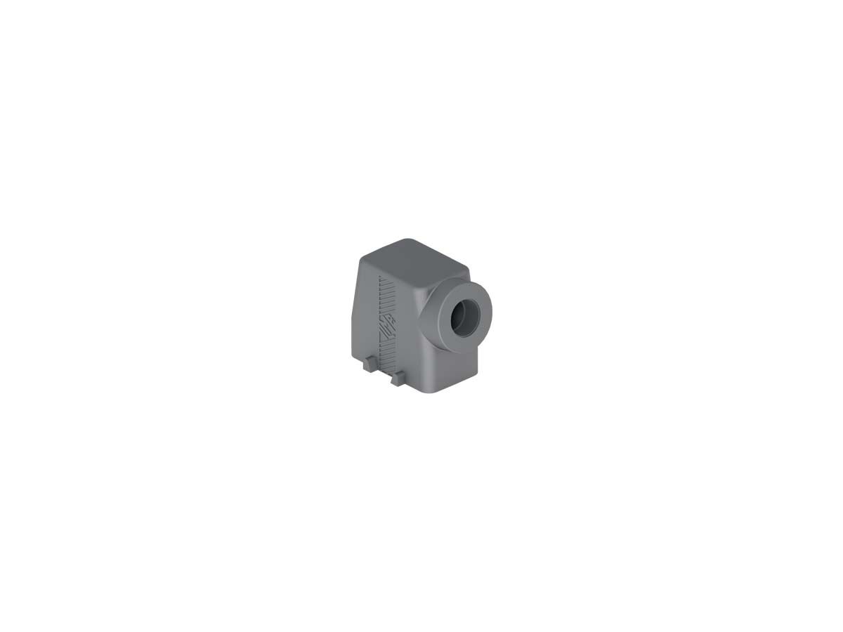 Capots haut profil 4 pivots, plastique - sortie latérale,M32, 57x27mm