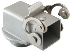 Embases coudées avec levier inox - M20 filetage pour fixation, 21x21mm