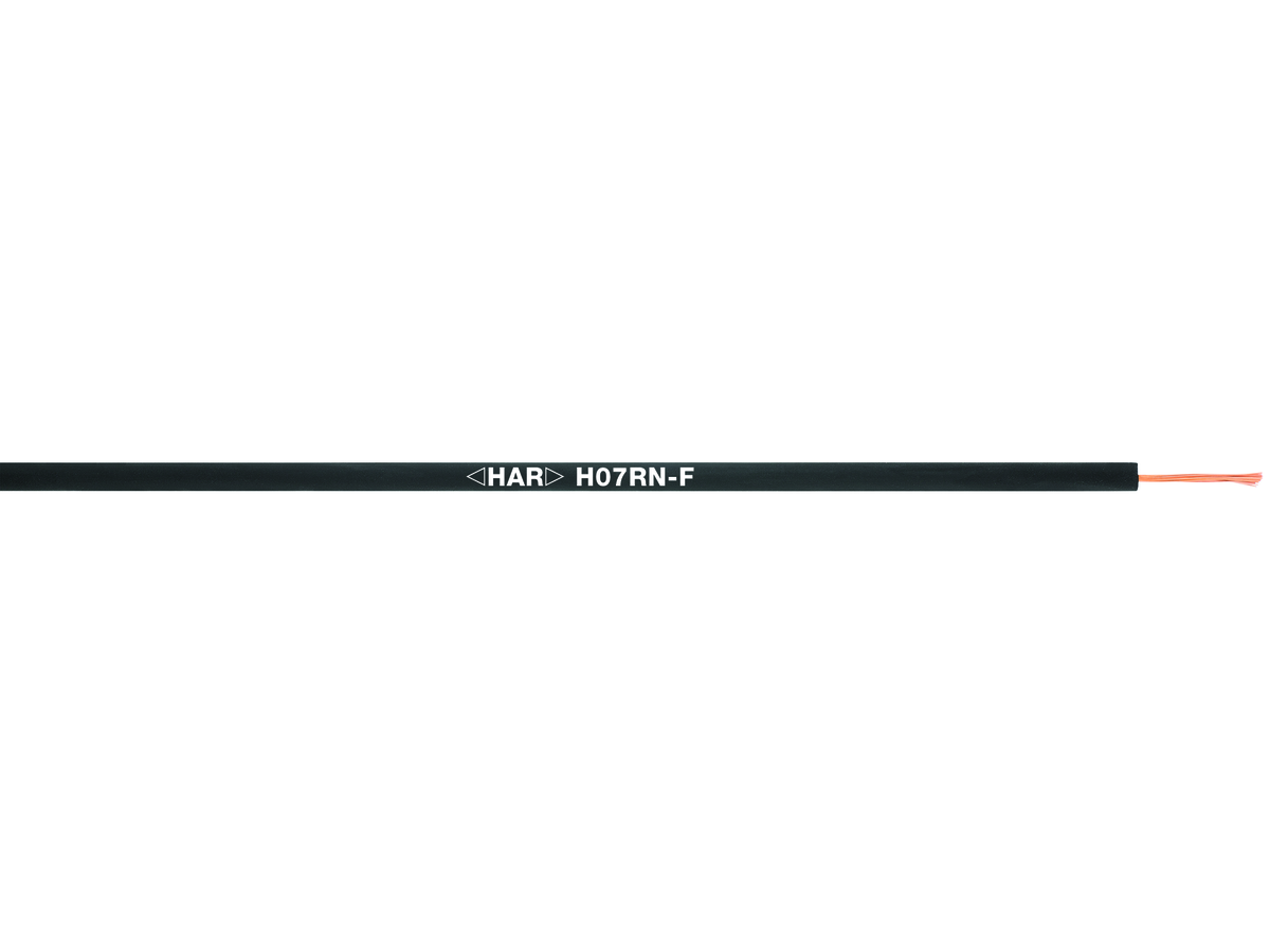 H07RN-F erweiterte Version 1x 1,50mm² - Aussendurchmesser: 5.70-7.10mm