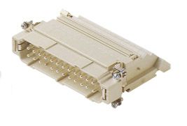 Inserts mâles 24P+T gauche 16A/400V - avec bornier, raccordement par vis