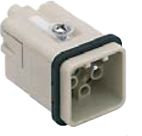 Inserts mâles 12 pôles 10A/400V - à sertir