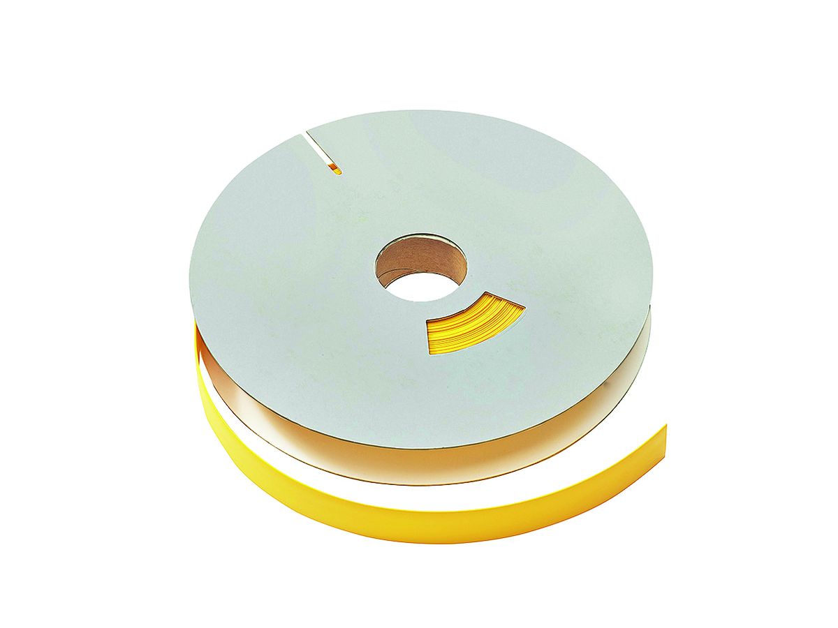 marqueur rétractable 18/6 - jaune, 6,0mm-18,0mm, rouleaux à 20m