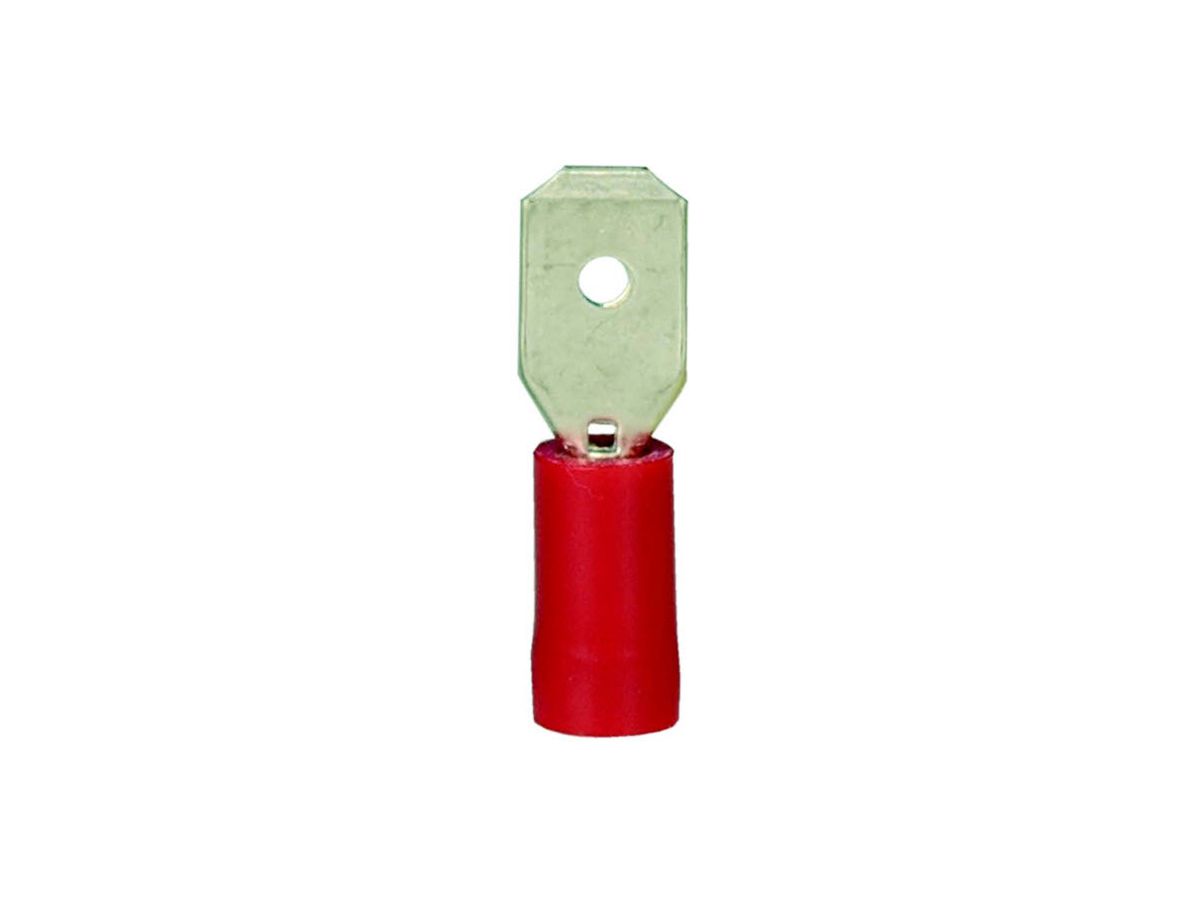 Flachstecker 4,8x0,8mm rot