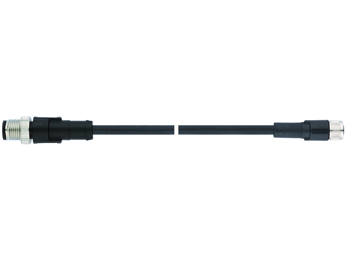 UNITRONIC SENSOR M12-M8 3P PUR 0,3m - Male-female