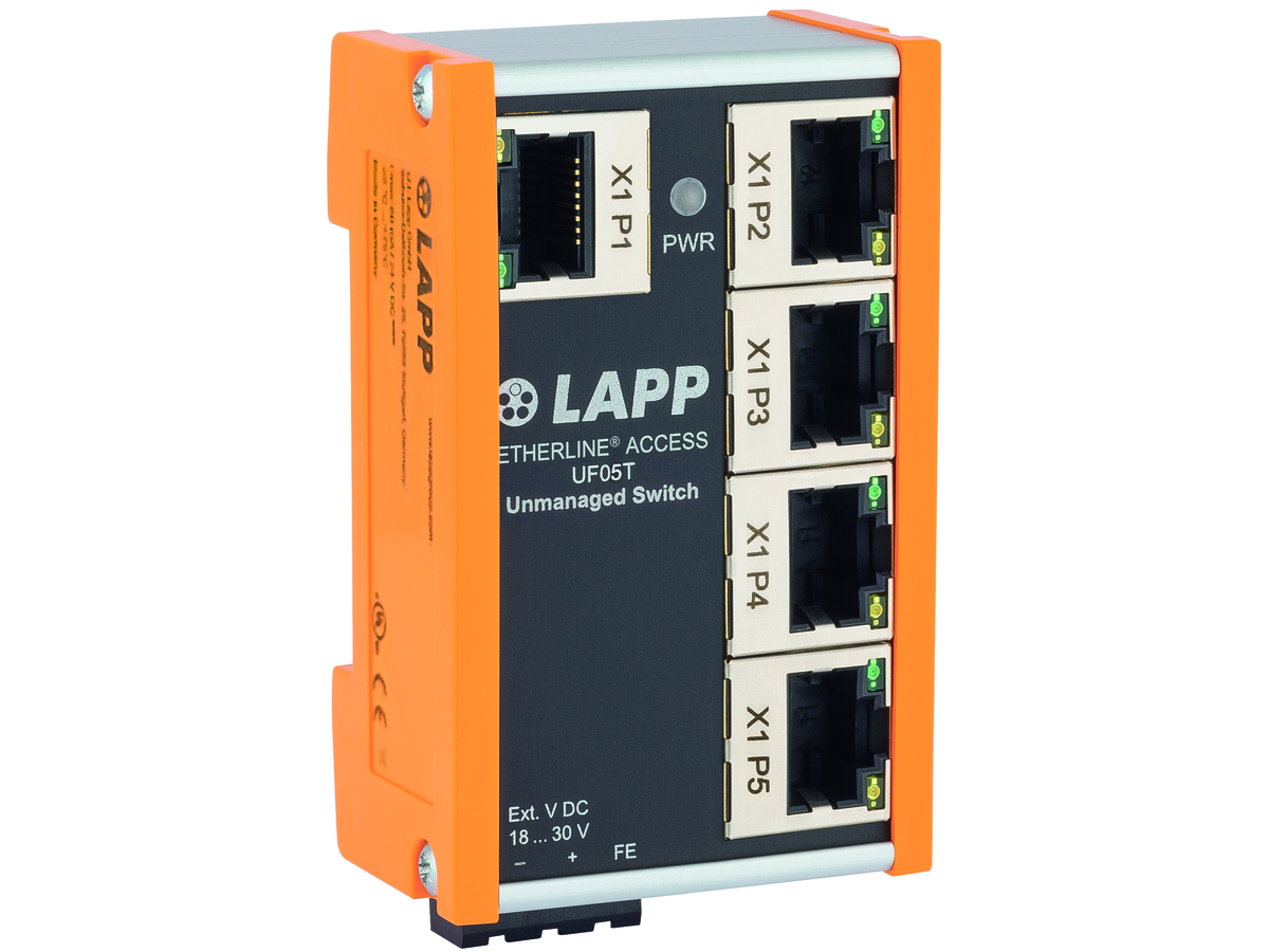 ETHERLINE ACCESS UF Switch Unmanaged - 5xRJ45 kompakte Bauform