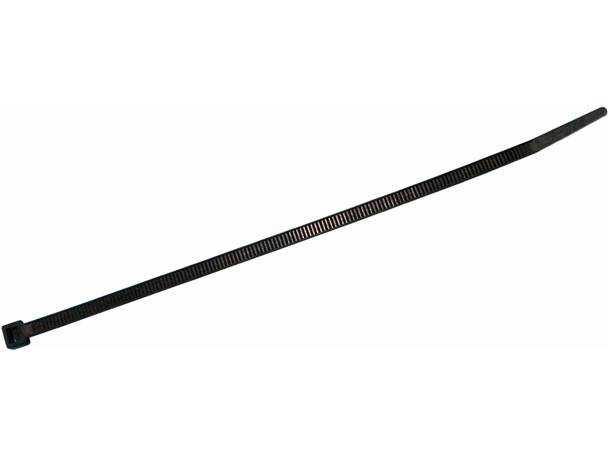 Ligature de câble noir 4.8x290mm - TY-RAP avec fermoir en acier