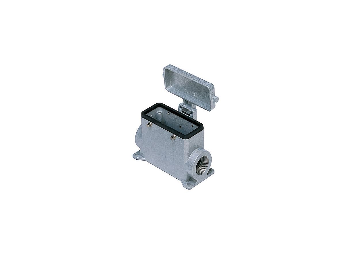 Embases en saillie 4 pivots,haut profil - M40,avec couvercle, 77x27mm