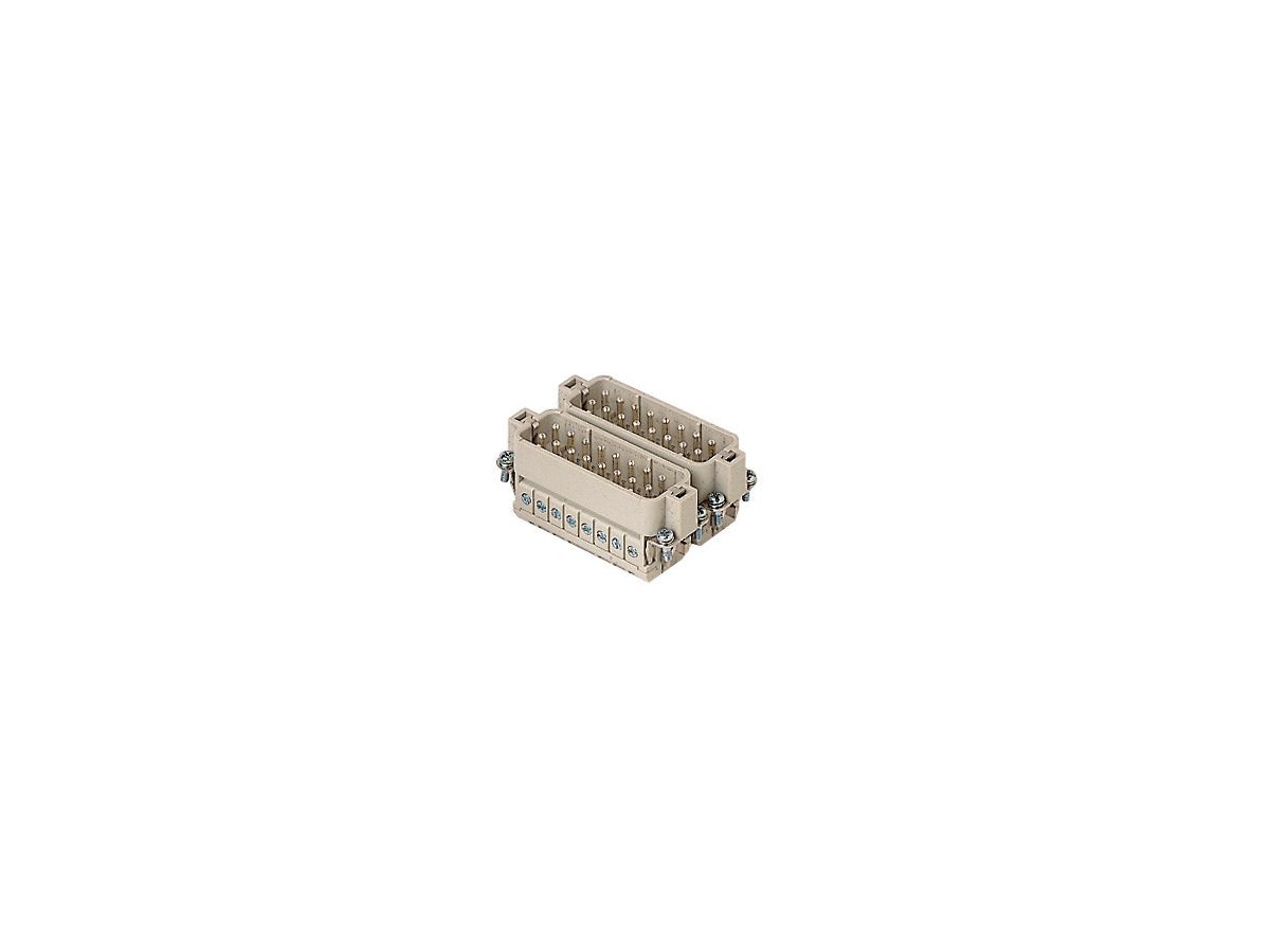 Stifteinsatz 16pol 16A/250V, Num. 17-32 - Schraub.