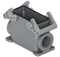 Embases en saillie haut profil 2 leviers - M32, plastique, 77x27mm
