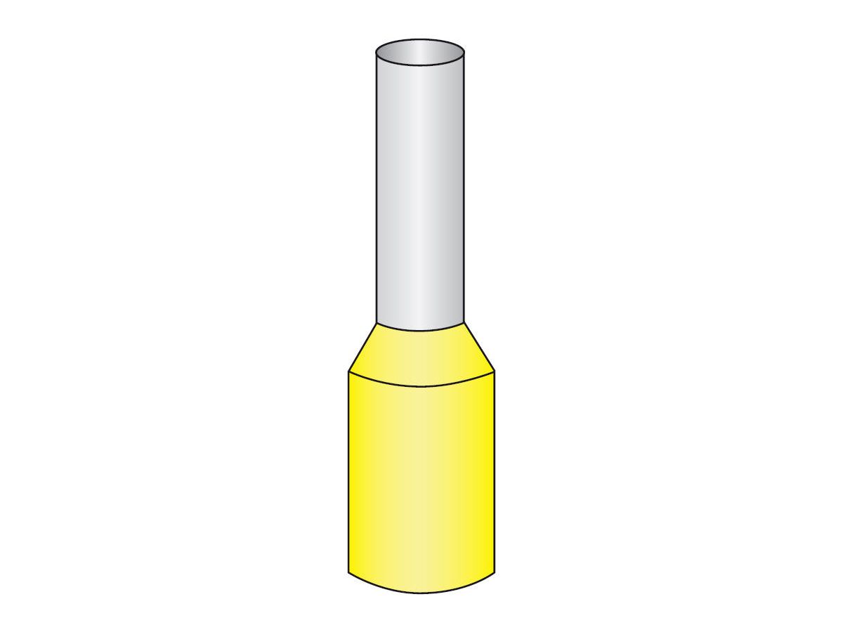 Aderendhülsen 1,00mm²/8 mm gelb - Rolle à 5000 Stk.