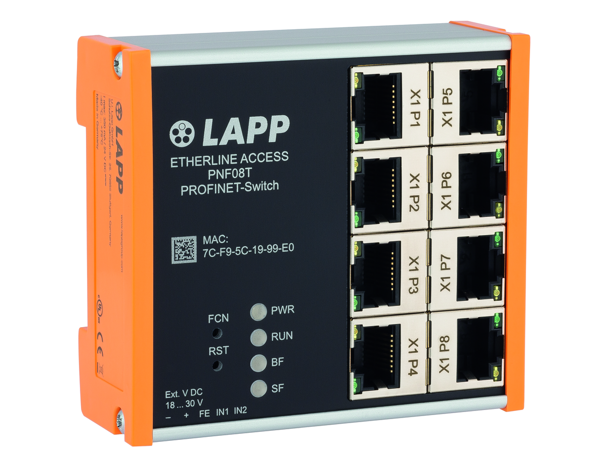 ETHERLINE®ACCESS Profinet Switch - 8xRJ45 Managed conception compacte