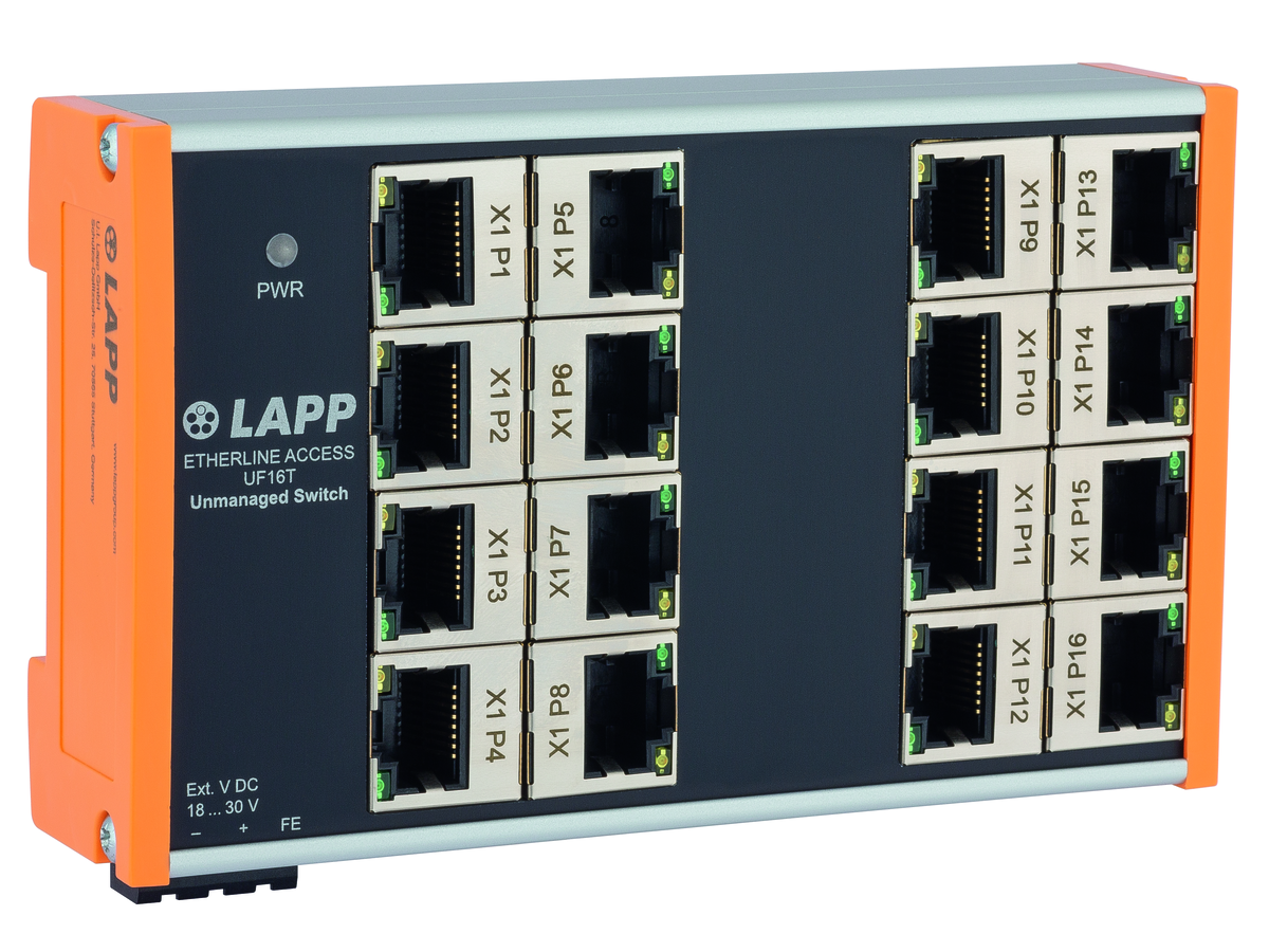 ETHERLINE ACCESS UF Switch Unmanaged - 16xRJ45 kompakte Bauform