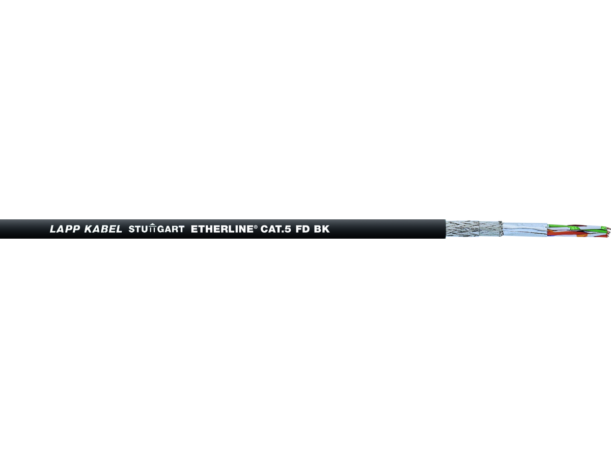 ETHERLINE CAT.5e FD BK