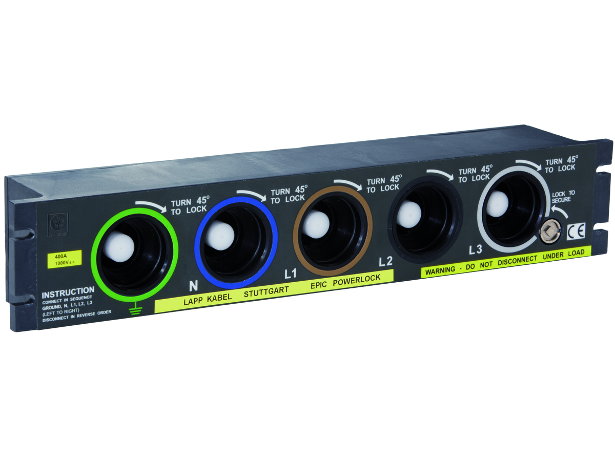 EPIC Powerlock panel mount con