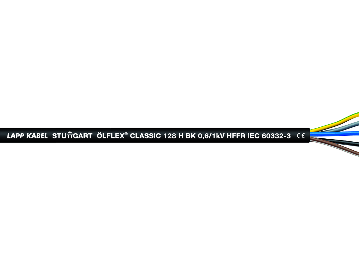 ÖLFLEX CLASSIC 128 H BK 0,6/1 KV 5G1