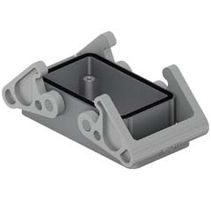 Embases encastrées avec 2 leviers - plastique,57x27mm