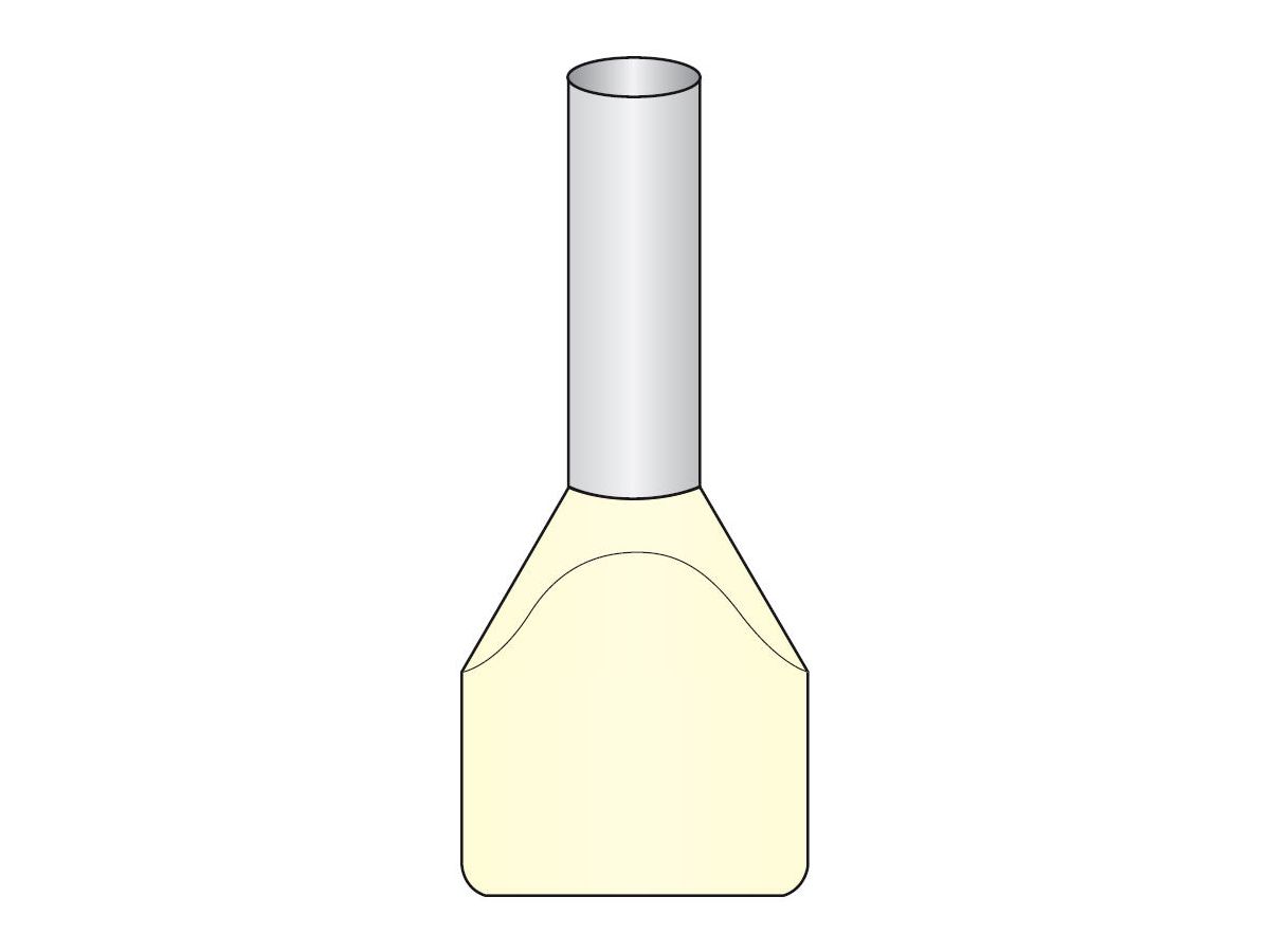 ZWILLINGSADERENDHÜLSE 2X10 BG