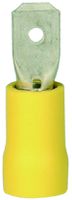 FLACHSTECKER 6,3X0,8 GELB