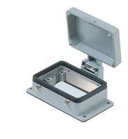 Embases encastrées avec 2 leviers - avec couvercle, 66x40mm