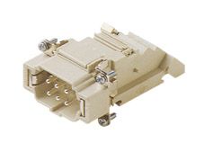 Inserts mâles 6 P+T gauche 16A/500V - avec bornier, raccordement par vis