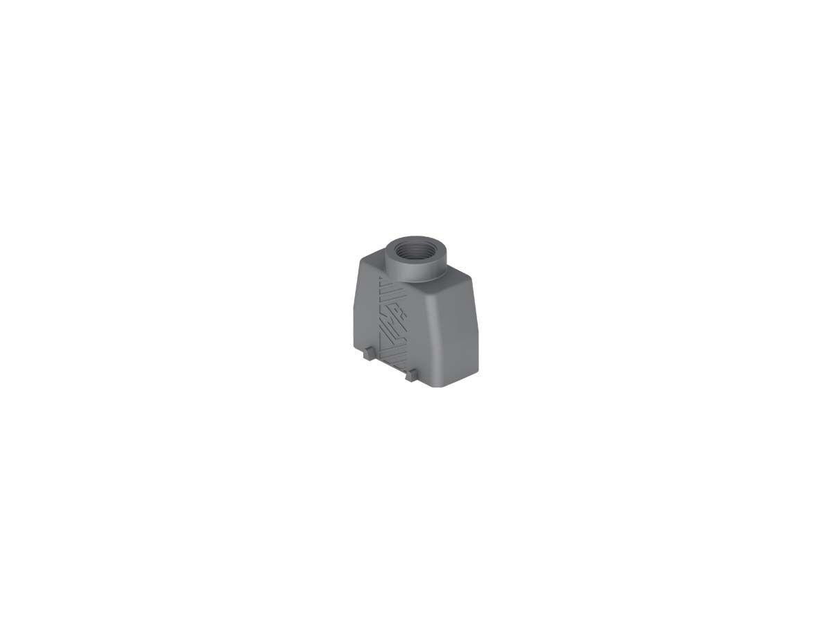 Capots haut profil 4 pivots, plastique - sortie verticale, M40, 77x27mm