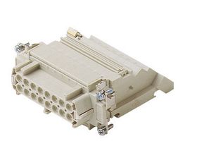 Inserts femelles 16P+T gauche 16A/500V - avec bornier, lame de pression