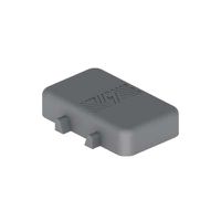 Couvercle de fermeture avec 4 pivots - plastique, 57x27mm