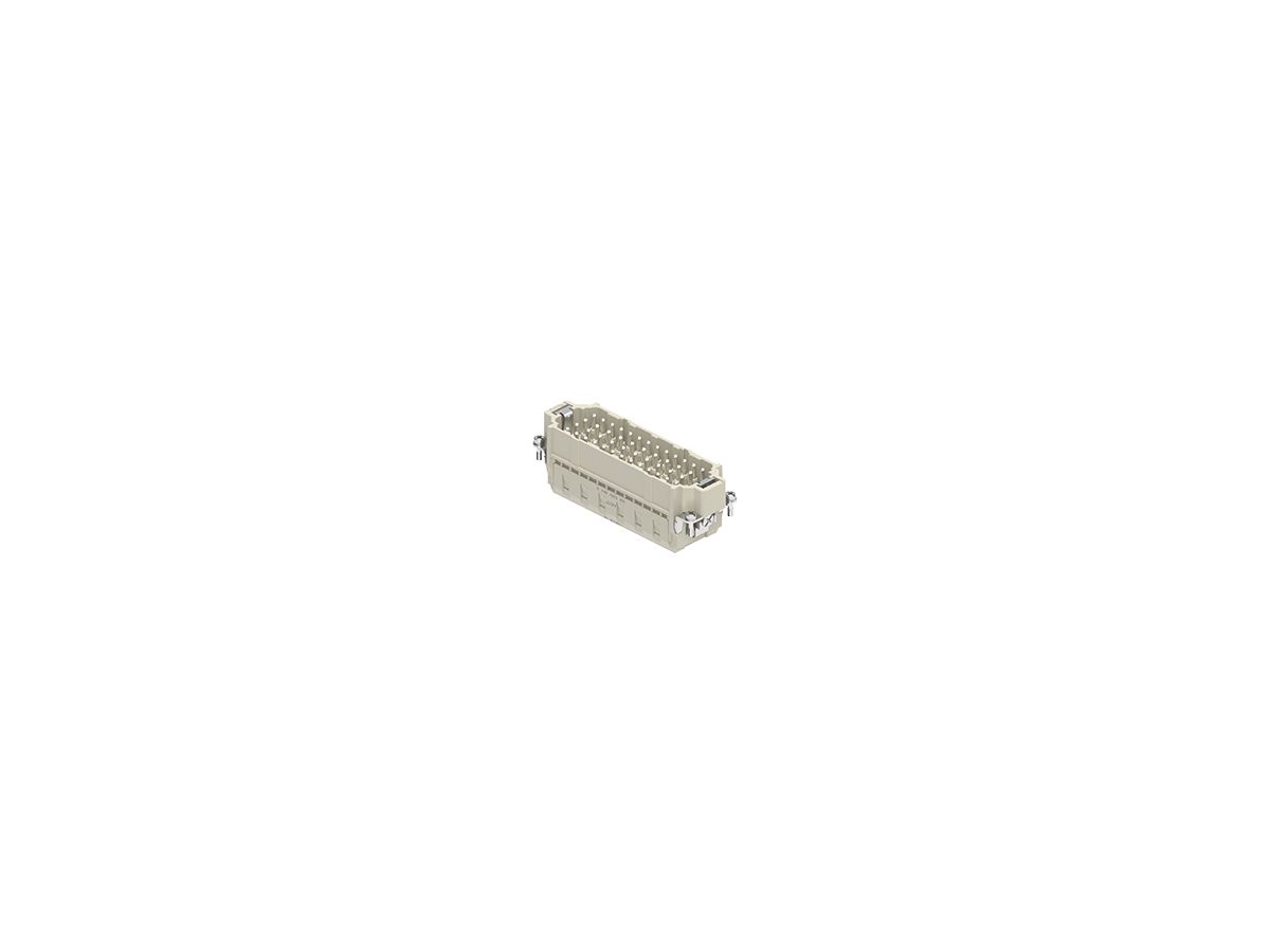 Stifteinsatz, 46P+PE 16A, 500V, 104x27