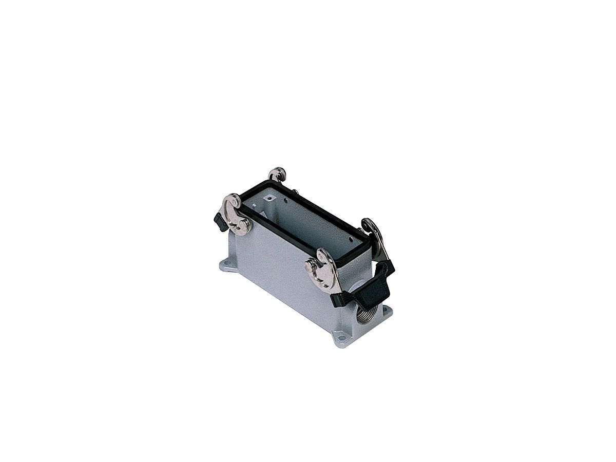 Embases en saillie 2 leviers,haut profil - M32, 104x27mm