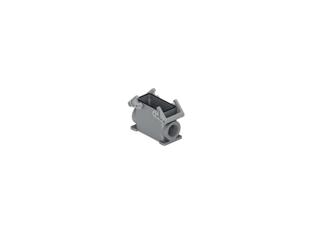 Embases en saillie haut profil 2 leviers - M32, plastique, 77x27mm