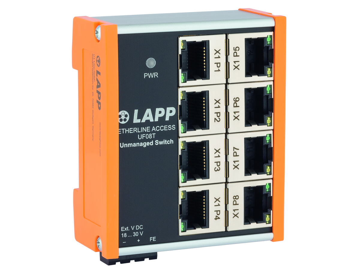 ETHERLINE ACCESS UF Switch Unmanaged - 8xRJ45 kompakte Bauform