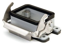 Embases encastrées avec 1 levier ac.Inox - 44x27mm