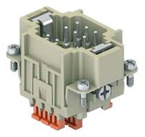Inserts mâles 9pôles 10A/400V - par lame de pression