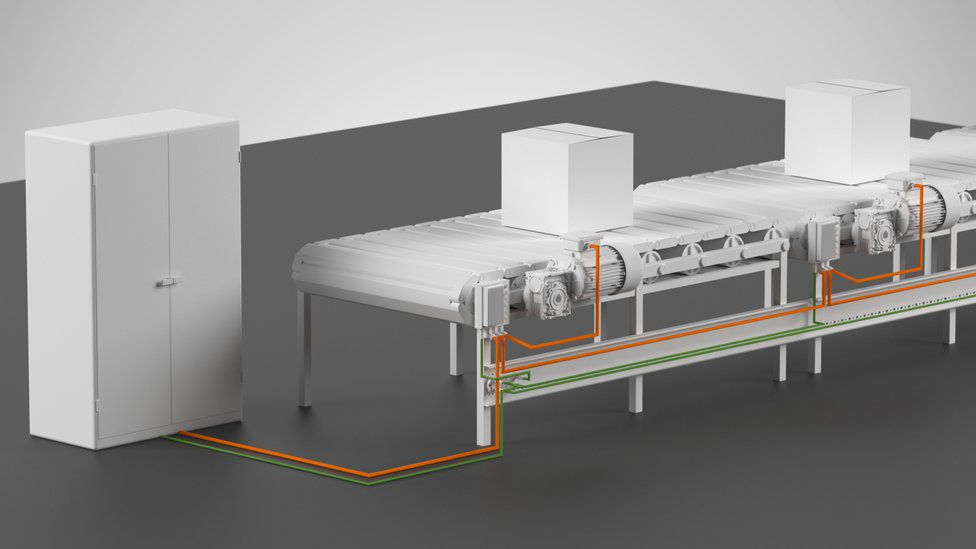 Föderanlagen Linien Topologie