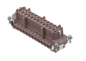 Inserts femelles 24 pôles 16A/500V - à visser, type 180°C