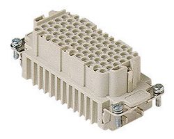 Inserts femelles 72 pôles 10A/250V - à sertir / numéros 73-144