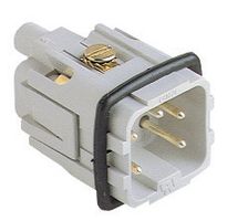 Stifteinnsatz  4pol+ PE  10A/250V - Schraub.